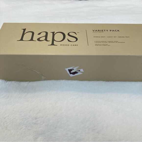 Haps Mood Care Votive Trio Candles Set of 3 Reusable Ceramic Sand Vessel - Picture 11 of 13